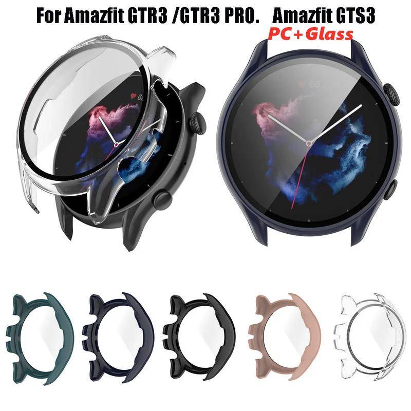 For Amazfit GTR3 Pro GTS3 Tempered Glass +PC Watch Case Screen ...