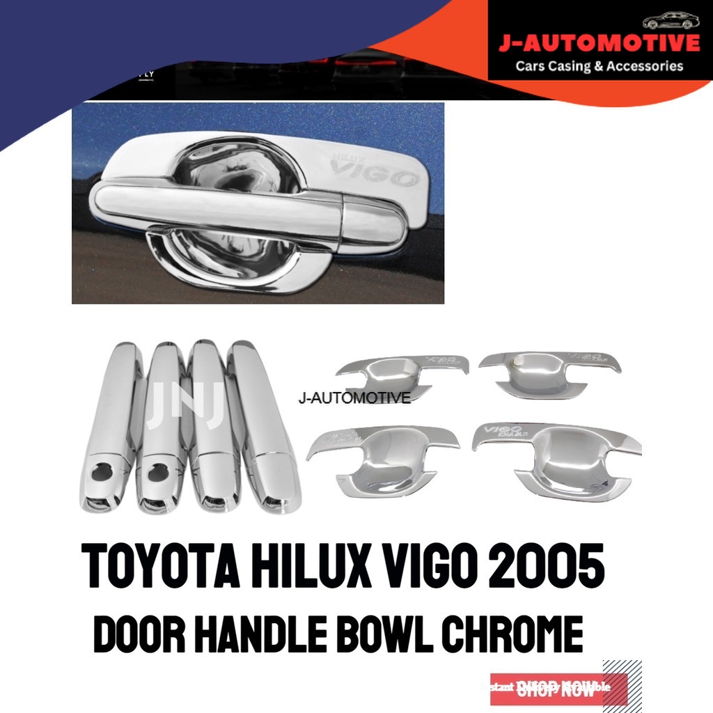 Toyota Hilux Vigo / Triton Door Handle Cover Door Handle Bowl (Black ...