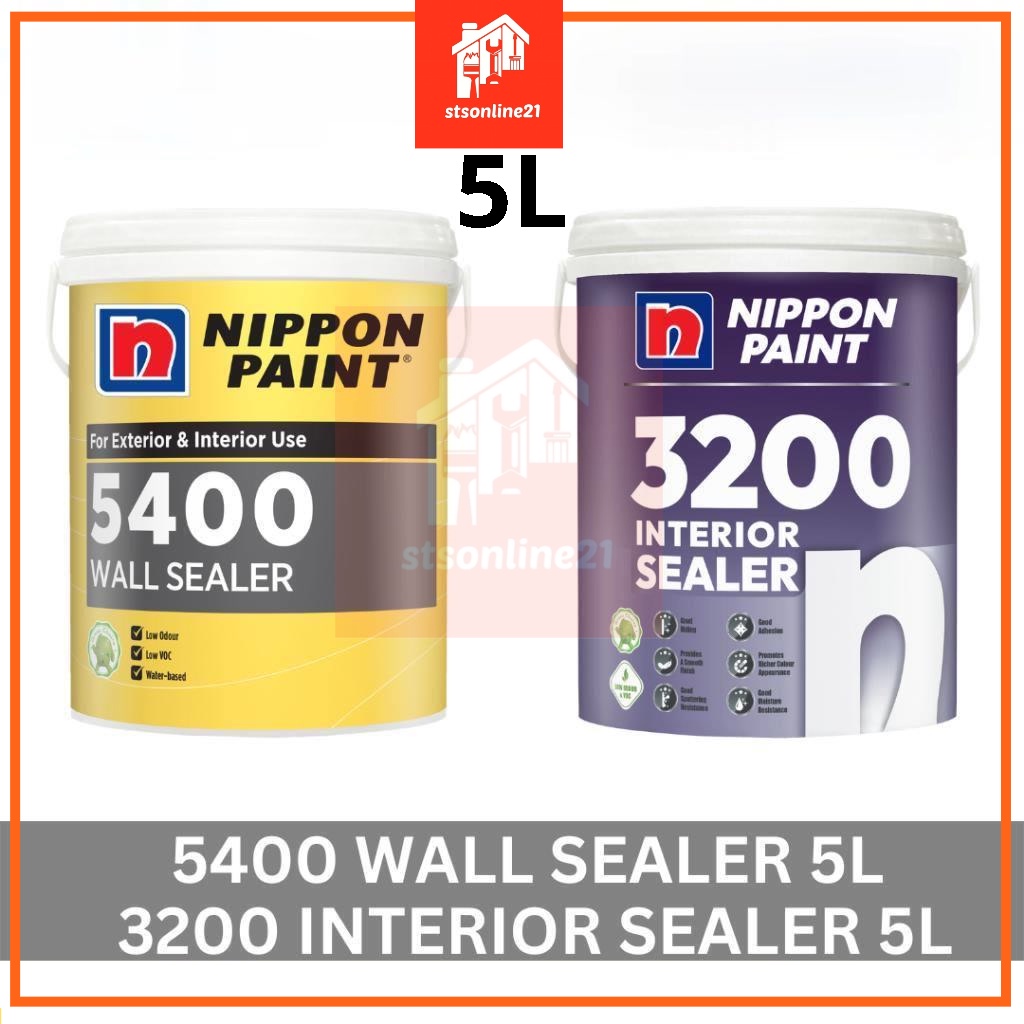 NIPPON VINILEX 5400 WALL SEALER 5L / INTERIOR & EXTERIOR SEALER 5400 5L ...