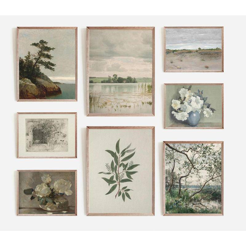 French Country Gallery Wall Art / Light Neutral Print / Vintage Home ...