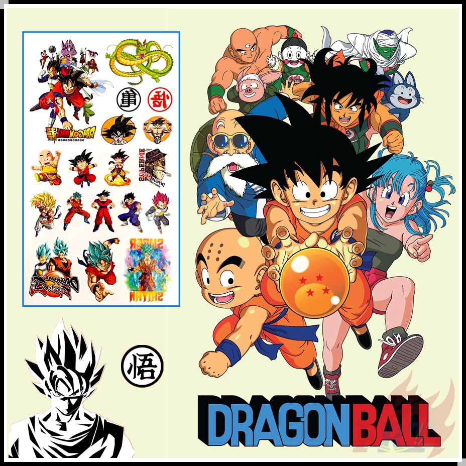 ✿ Dragon Ball Series 02 - Anime Mini Temporary Tattoo Stickers ✿ 1Sheet  Waterproof Tattoos for Sexy Arm Clavicle Body Art Hand Foot | Shopee  Malaysia