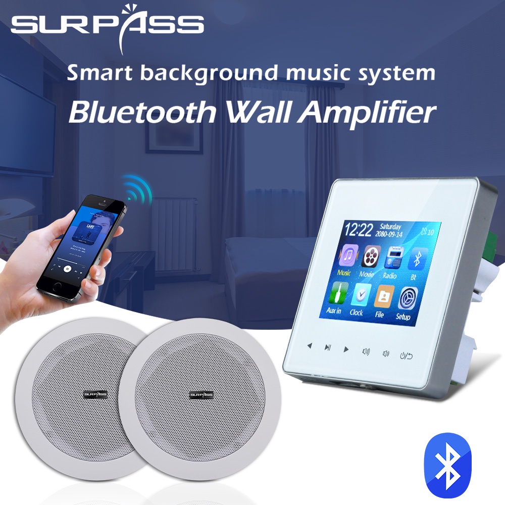 Smart Home Wall Amplifier Fm Radio Doorbell Audio