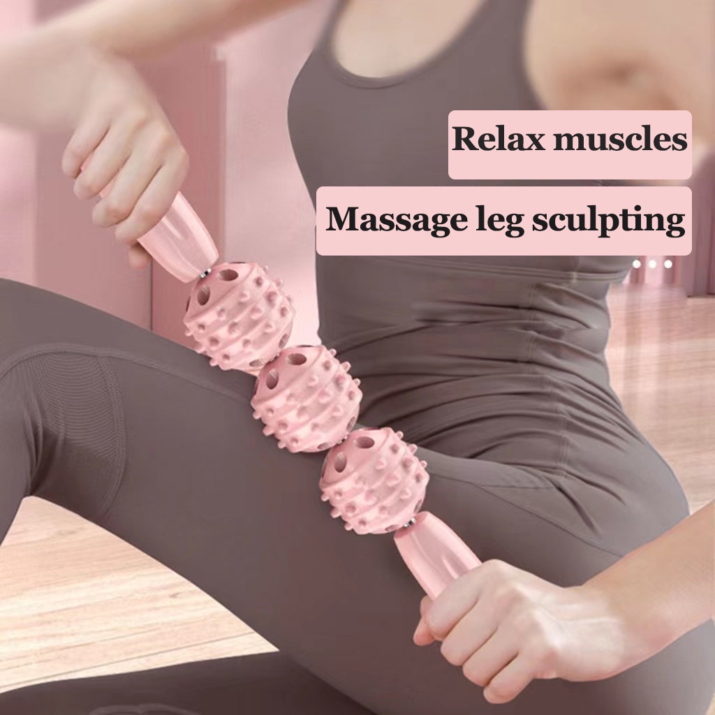 Lean Leg Massage Stick Mace Roller Fitness Fascia Stick Leg Muscle