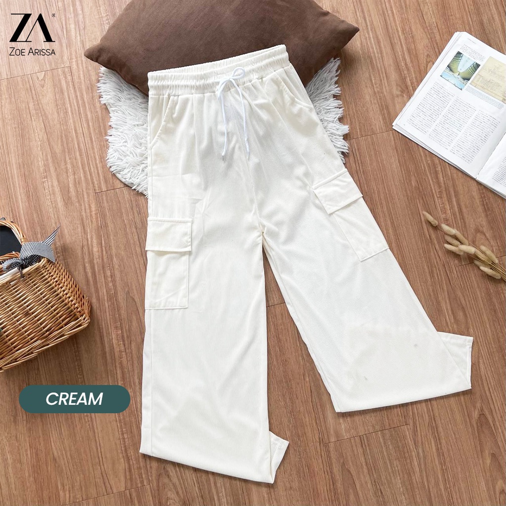 ZOE ARISSA SELUAR CARGO MUSLIMAH WOMEN CARGO PANTS LOOSE CUT Seluar ...