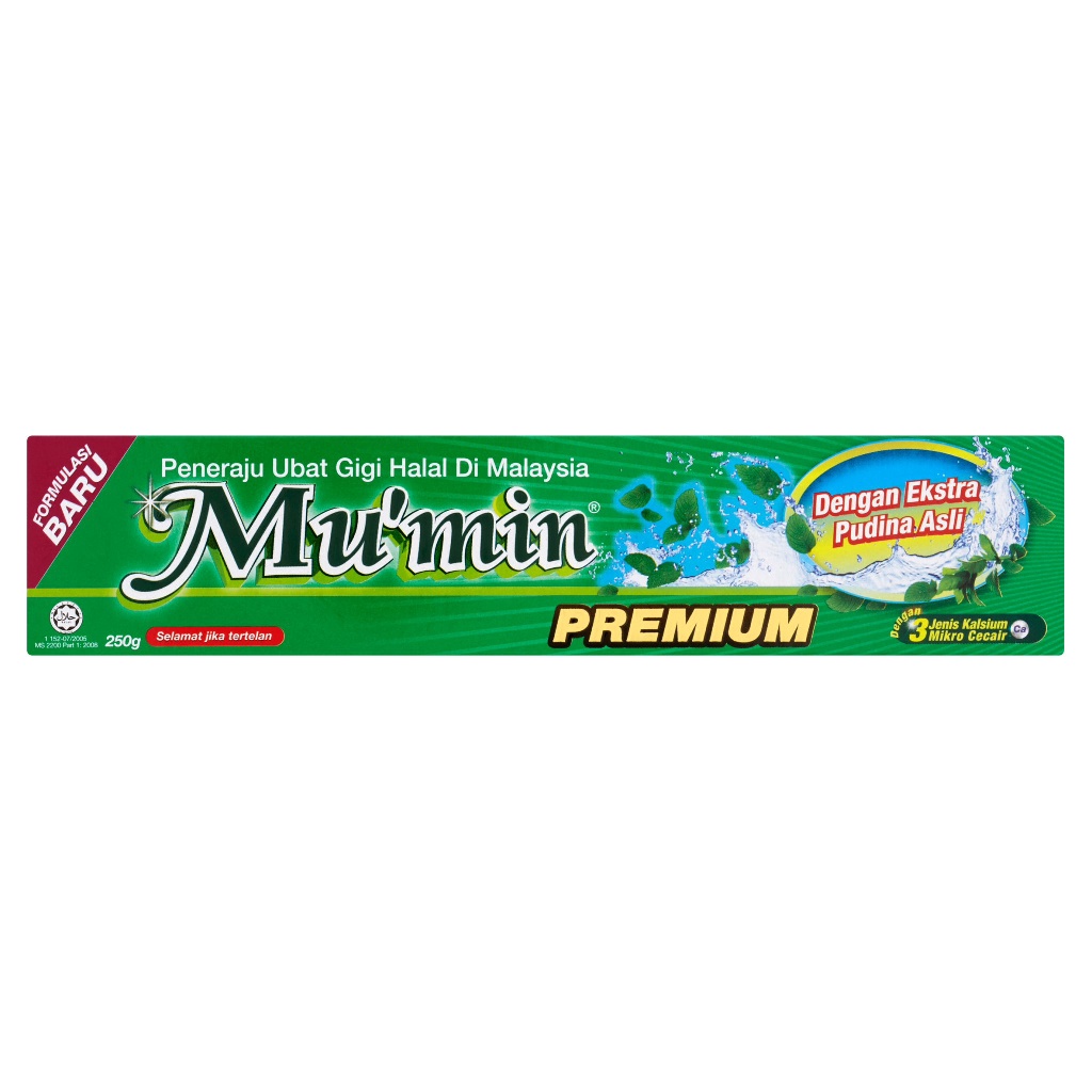 Mu'min Premium Toothpaste (250g) - Pudina | Shopee Malaysia