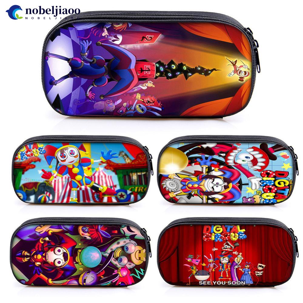 NOBELJIAOO 21.5cm Cute The Amazing Digital Circus Jax Pomni Pencil Case ...