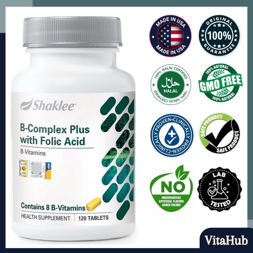 [ExpJuly2025] Original Shaklee B Complex Plus Vitamin B with Folic