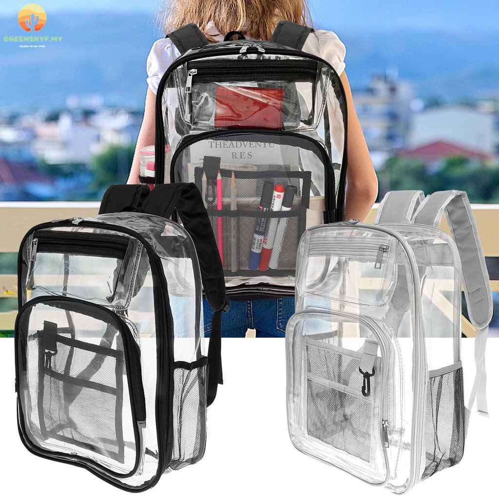 Clear backpack name brand hotsell