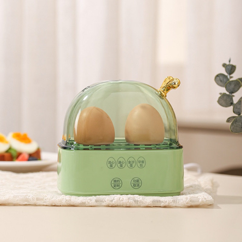 220V Electric Egg Boiler Stewed Eggs Custard Candy Heart Egg Steaming Cooker Automatic Steamer