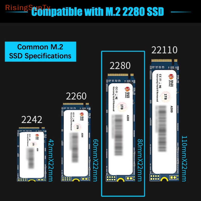 [RisingSunTy] Thin M.2 Heat Sink Spreader M.2 SSD NVMe Heat Sink Heat