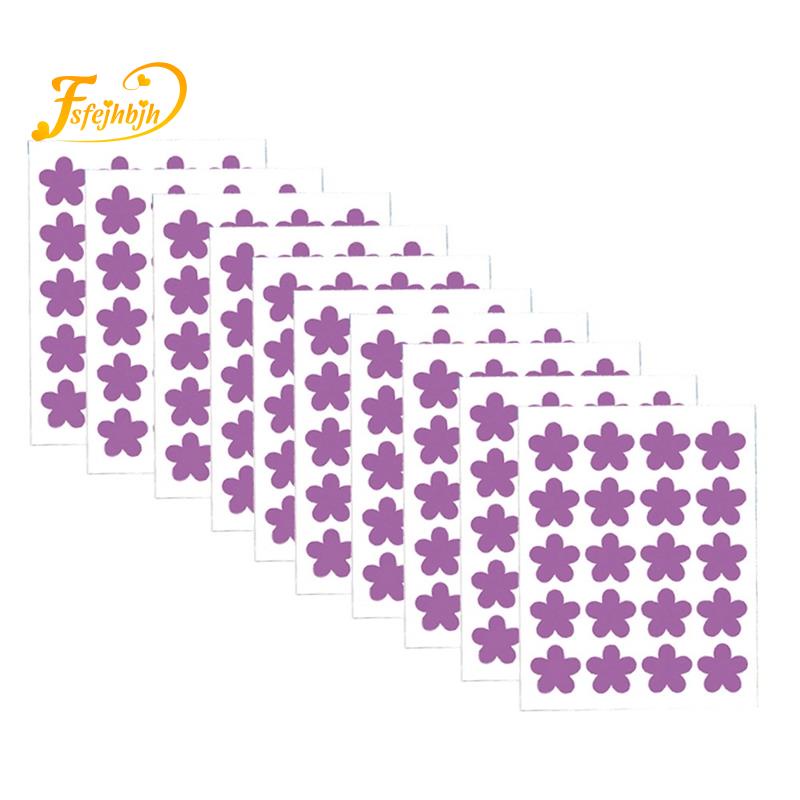 Purple Uv Stickers PET Uv Stickers For Sunscreen, 15mm Flower Shaped