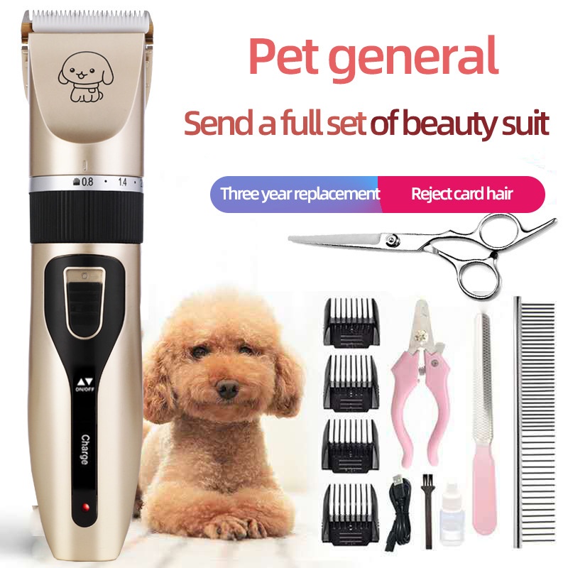 Pet Dog Razor Hair Trimmer Clippers Grooming Cat Puppy Charging ...
