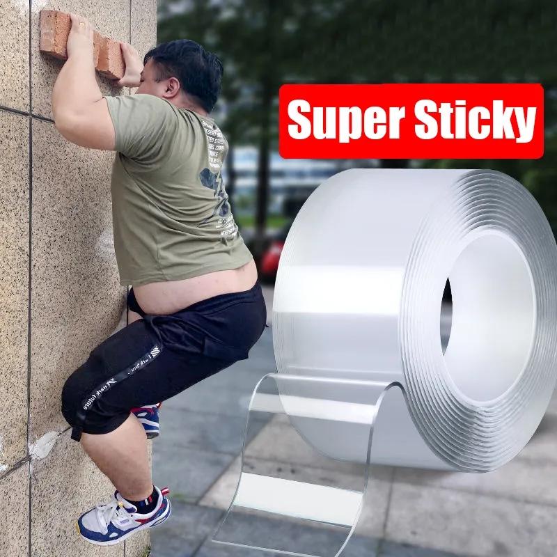 Nano Tape Super Strong DoubleSided Adhesive Tape Transparent Reusable