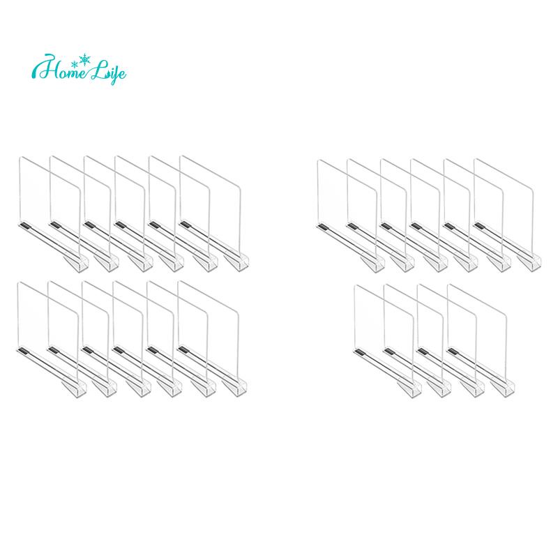 Clear PET Shelf Dividers for Closet Transparent Closet Shelf Divider