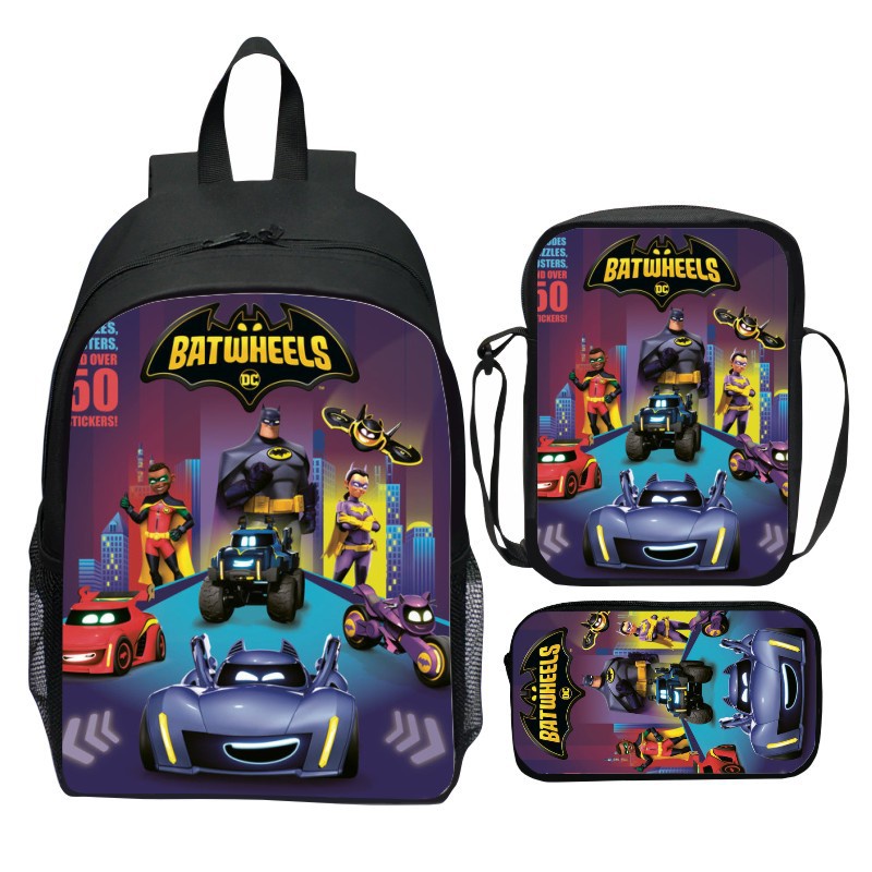 Baagl School Backpack Set For Boys 3 Pieces (Skateboard, Backpack, Pencil Case, Sports Bag), School Bag From 3rd Class, Primary School Bag With Chest Strap, School Bag, Duo