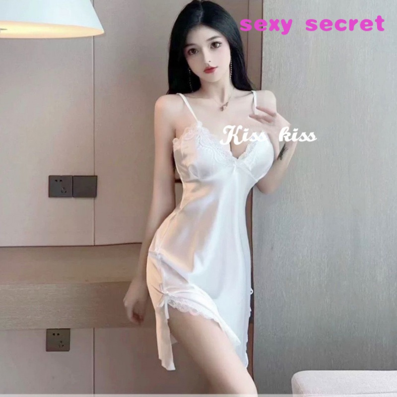 Sexy Ice Silk Dress Home Pajamas Shopee Malaysia