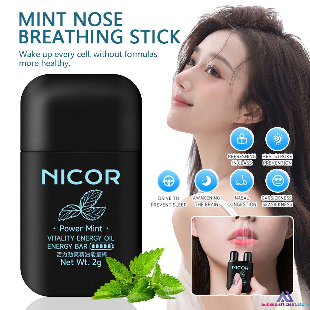 Nicor Cleansing Nasal Herbal Box Essential Double Hole Energy Bar ...