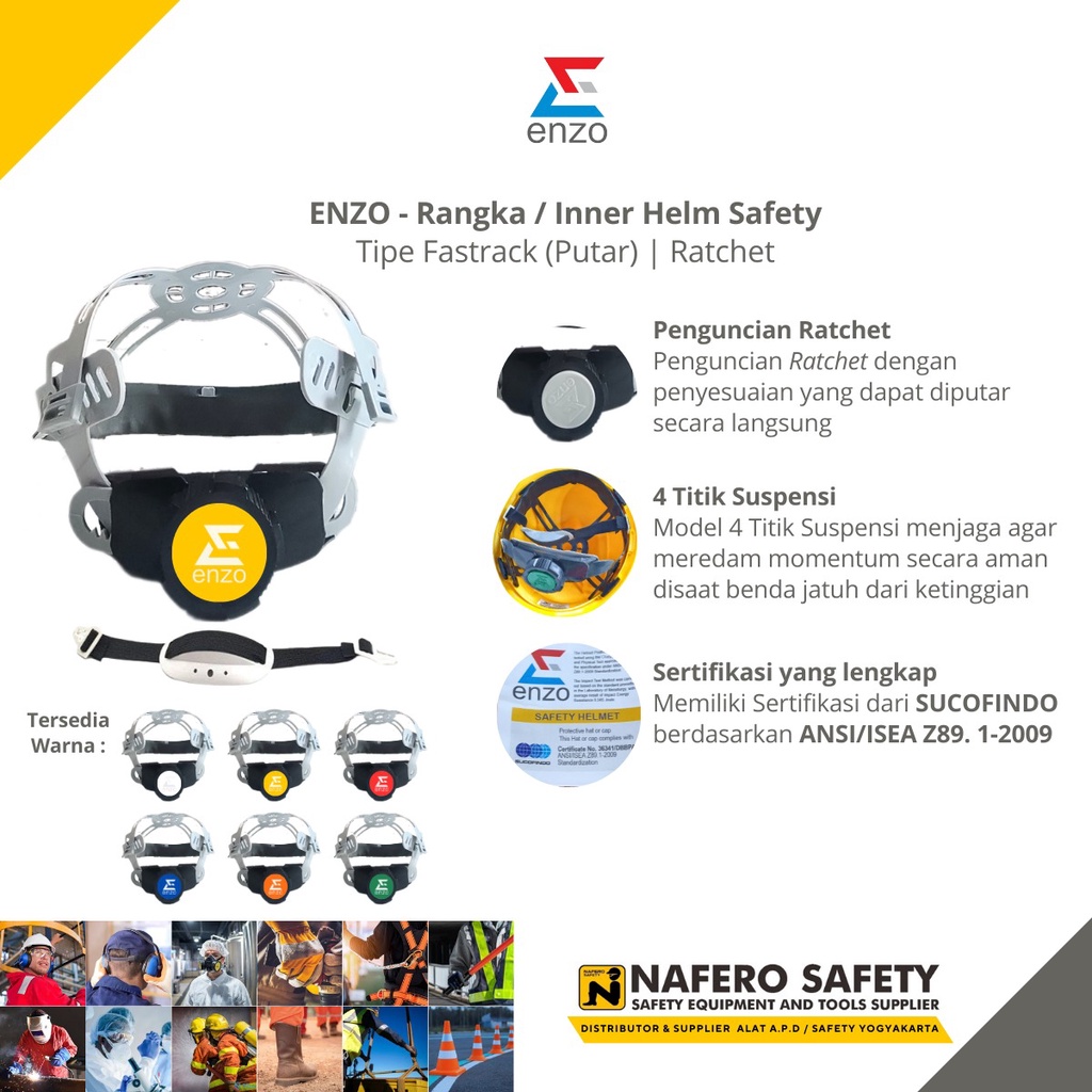 INNER SAFETY HELMET FASTRACK SWIVEL PROJECT V GUARD PROJECT SAFETY ...