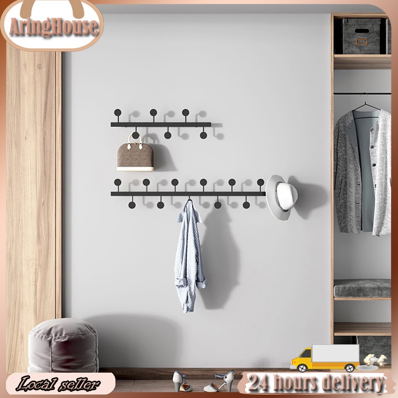 Nordic Coat Rack Wall Hanging Rack Porch Hanging Coat Hook Cloakroom ...