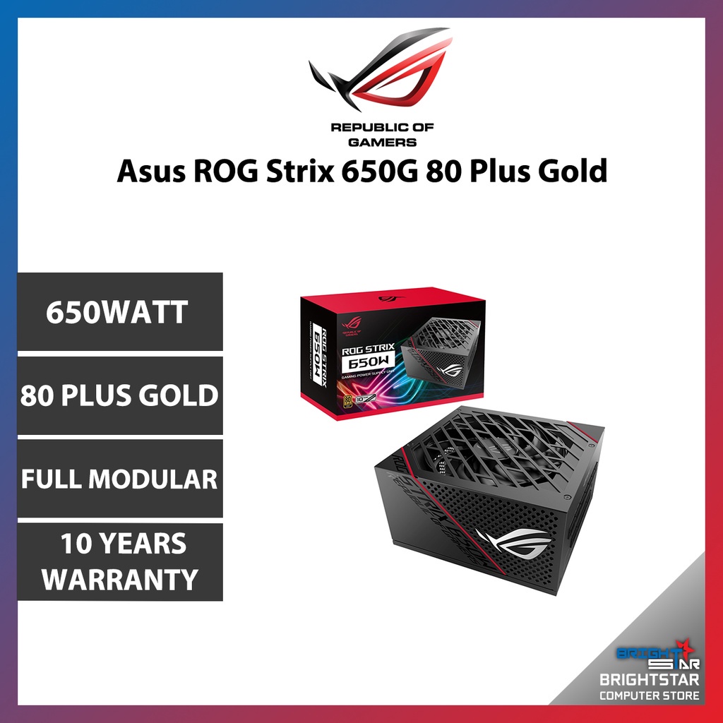 PSU / ASUS ROG STRIX 650G / 650 WATT / 80 PLUS GOLD / FULL MODULAR ...