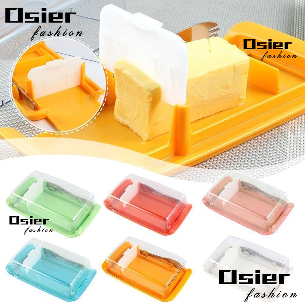 OSIER Butter Cutter, with Spork with Transparent Lid Butter Cutting Box