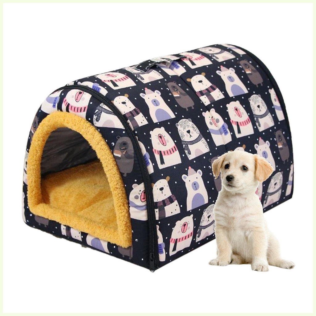 Cat Houses for Indoor Cats Semi Enclosed Pet Hideout Cat Bed Tent Cat