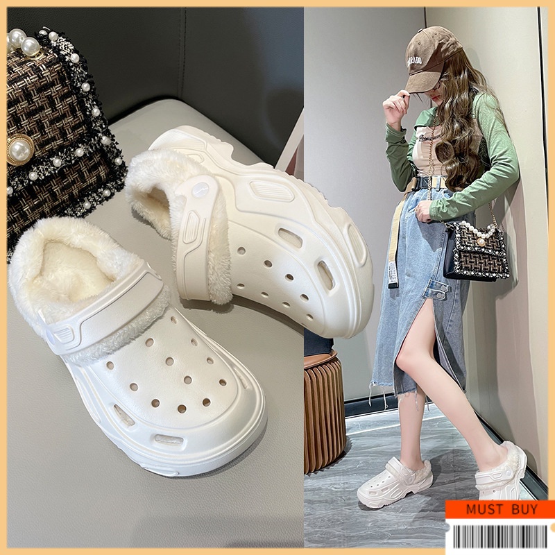 New Winter Crocs with Thick Soles and Increased Height Instagram