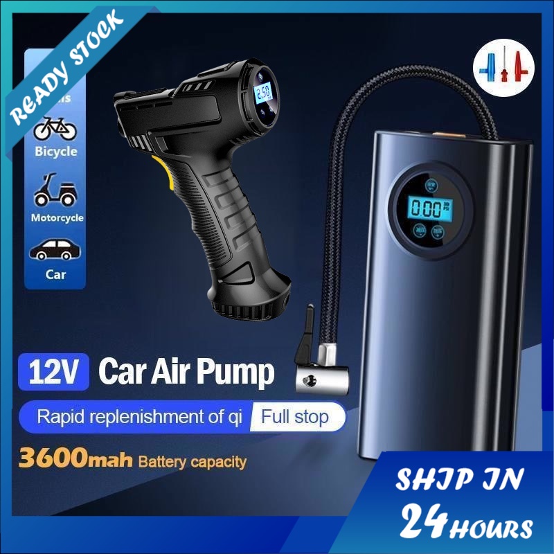 Wireless Electric Car Pump Tyre Air Pump Tayar Tyre Pump Portable Pump