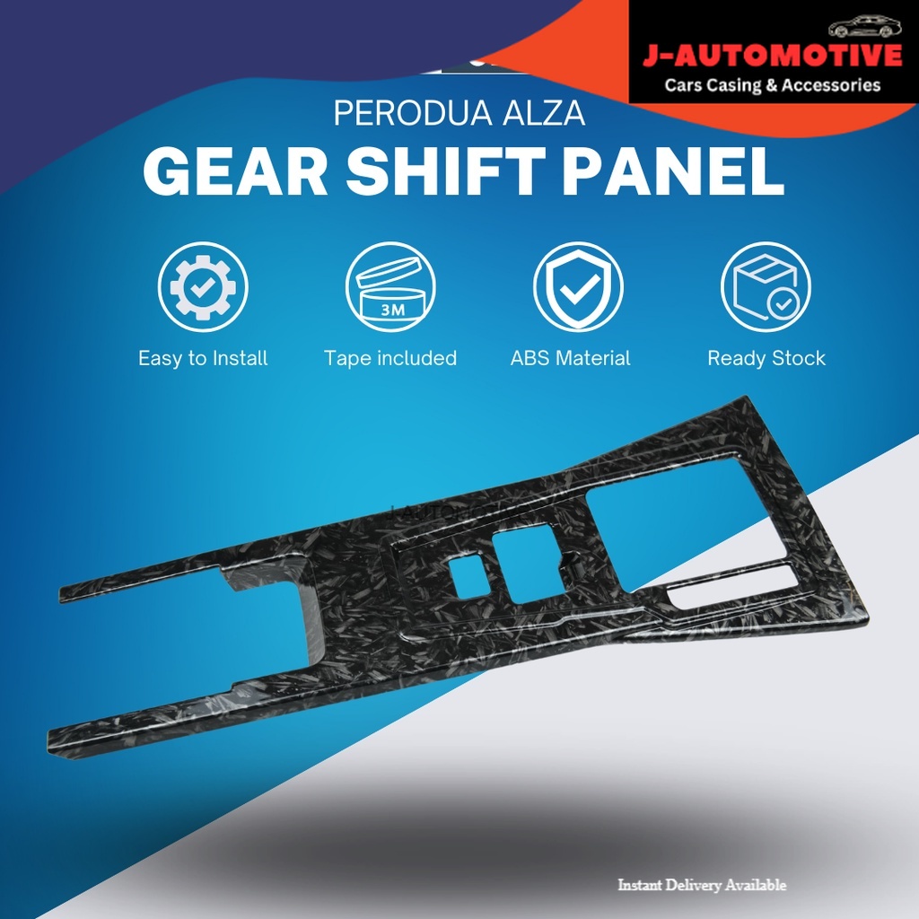 PERODUA ALZA D27A 2022 2023 AV SPEC Gear Shift Panel Cover Carbon Fiber ...