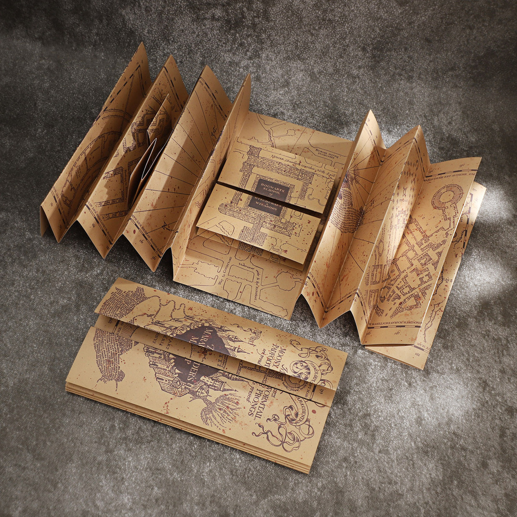 Harry Potter Movable Point Map Hogwarts Incoming Access Notice Book ...