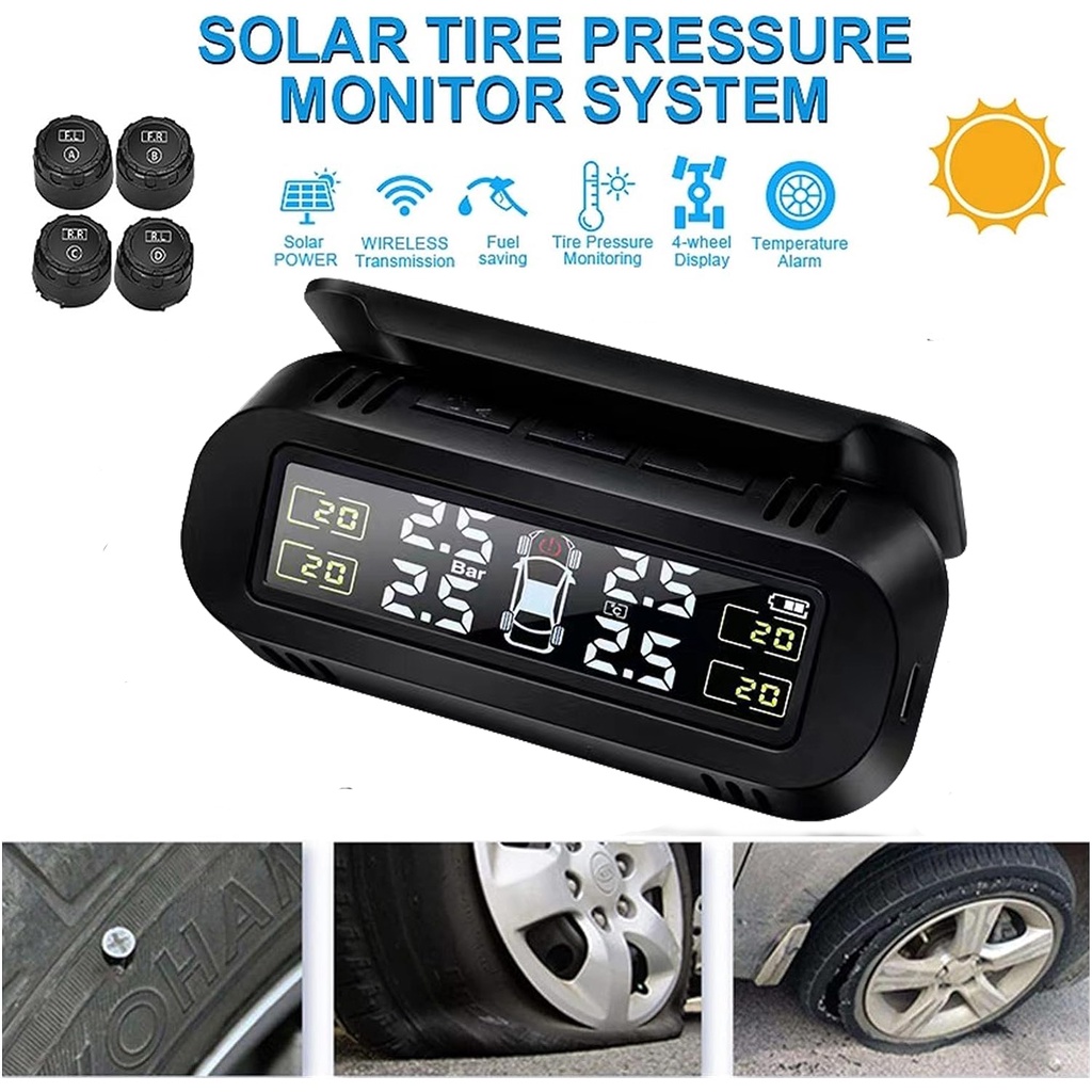 TPMS Upgraded Tyre Pressure Monitor System Car Wireless Tyre Pressure ...