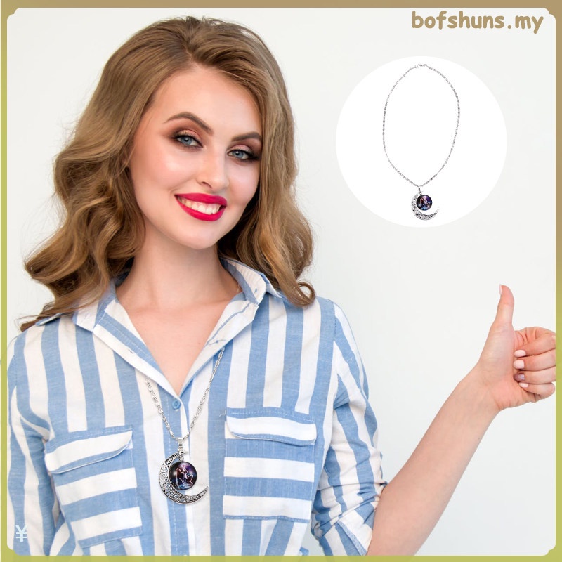 Astrology Neck Chain Necklace Heart Girls Coin Twelve Constellations