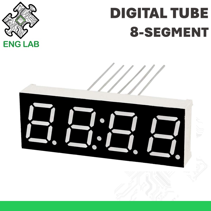 ENGLAB★LED Display Digital Tube, 4 Digit, Red/Blue/White/Green, 8 ...