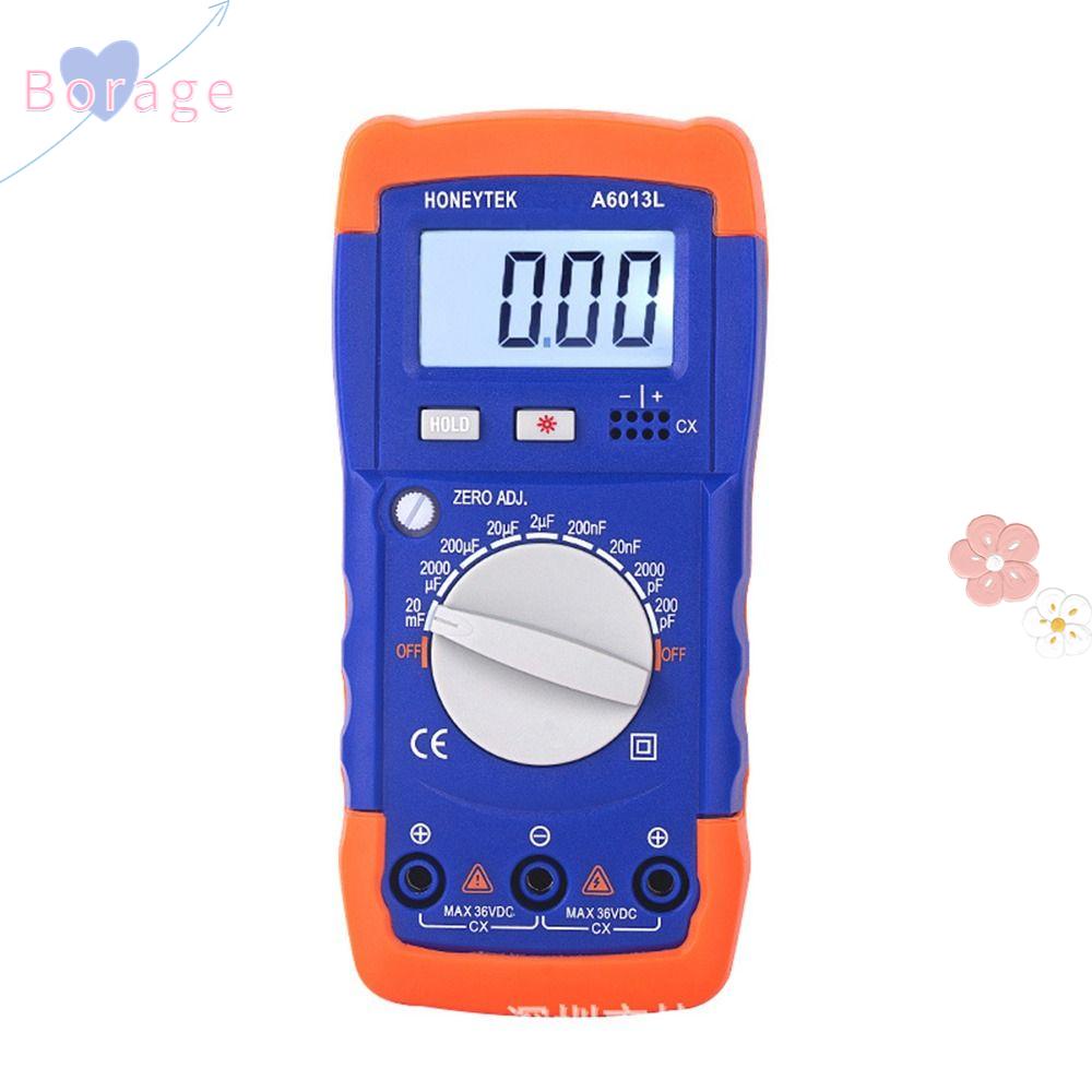 BORRAONE Capacitor Tester, A6013L Digital Capacitance Meter, Handheld