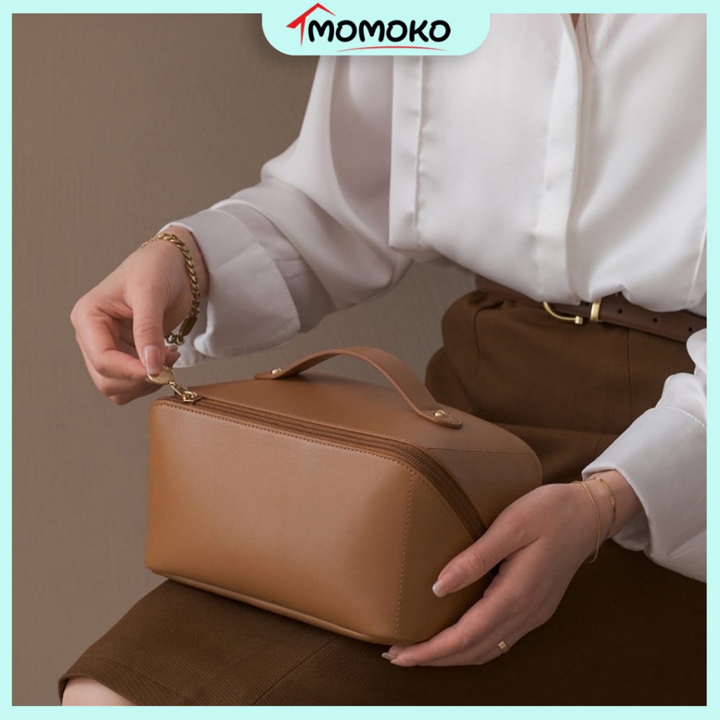 ROSE OF NA MON'S LAND BAG Soft Leather Makeup Bag Double Layer PU