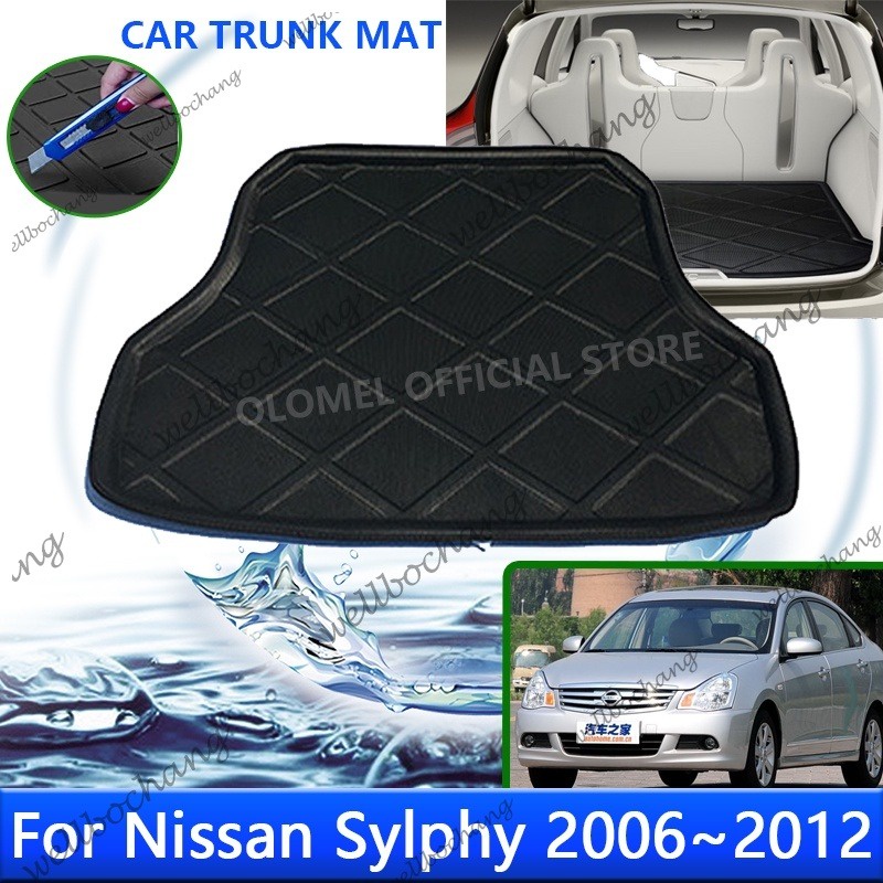 For Nissan Almera Bluebird Sylphy G11 2006~2012 2007 Rear Trunk Tray ...