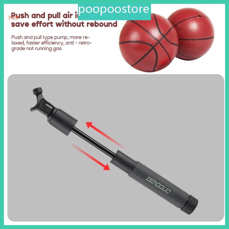 POOP Pump with Needle Push Pull Inflating System Volleyball Pump