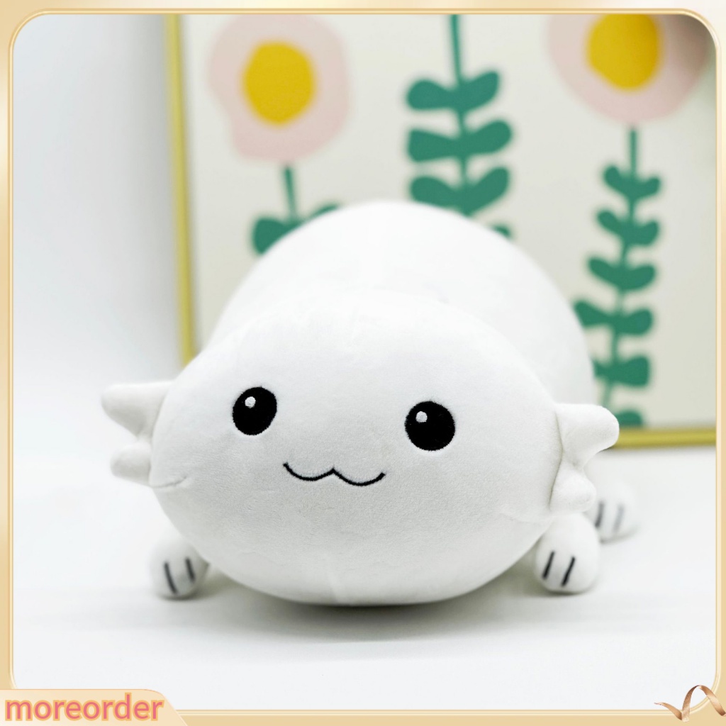 moreorders Fun Axolotl Plushie Plush Axolotl Doll Adorable White