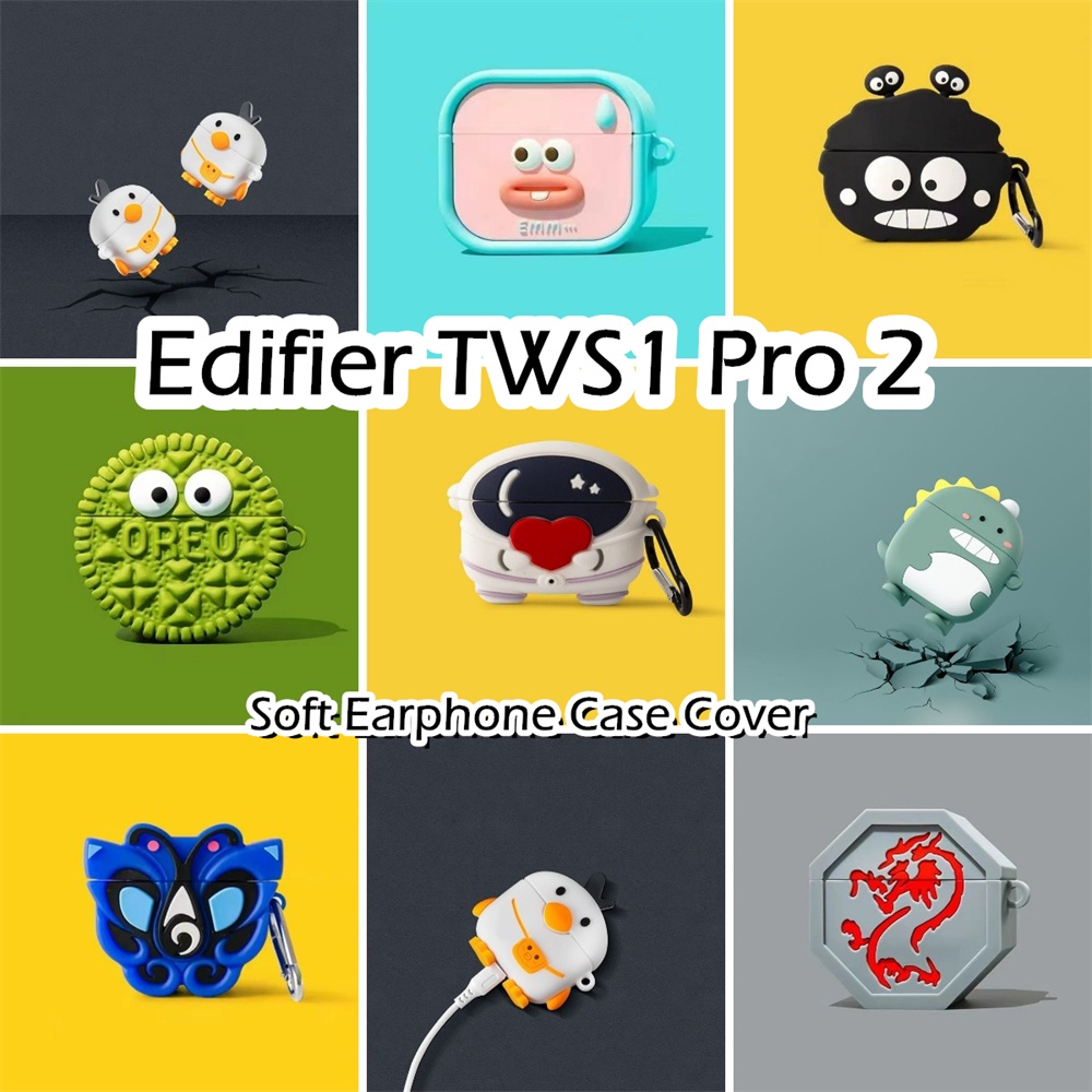 【imamura】For Edifier TWS1 Pro 2 Case Anime cartoon styling Soft Silicone Earphone Case Casing