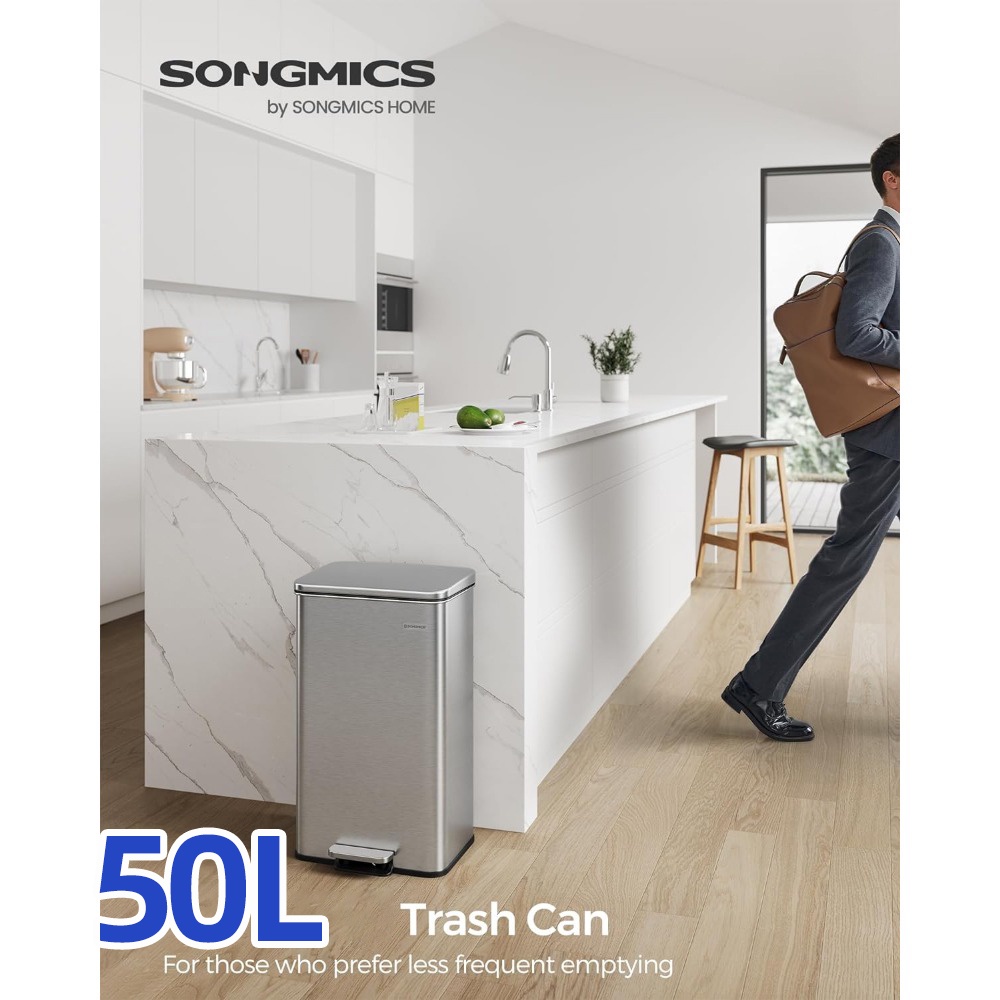30L Big Dustbin Rubbish Bin Tong Sampah Dapur Besar Bertutup Kitchen ...
