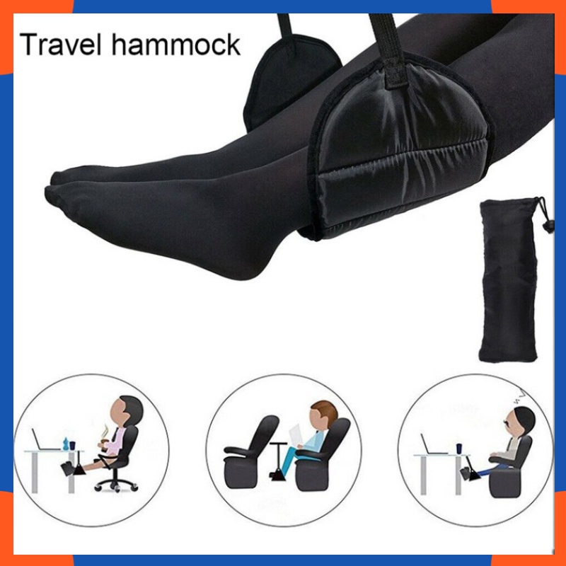 Travel Airplane Footrest Hammock Portable Foot Rest Plane Bus Train ...