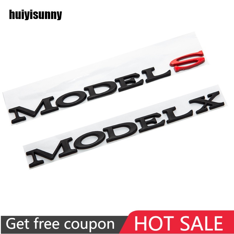 HYS Model3 ModelY ModelS ModelX Trunk Letters Sticker Car Tail Letter ...