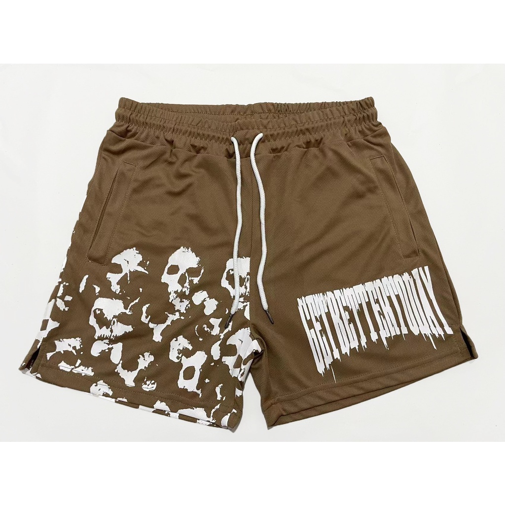 Get Better Today Mesh Shorts Gym Basketball Running GBT Y2k Oversized