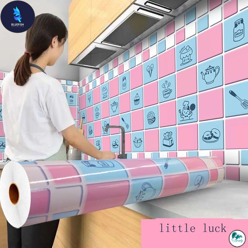 BF Ready Stock-Aluminum Foil Oil Stickers Kitchen High-Temperature Fire ...