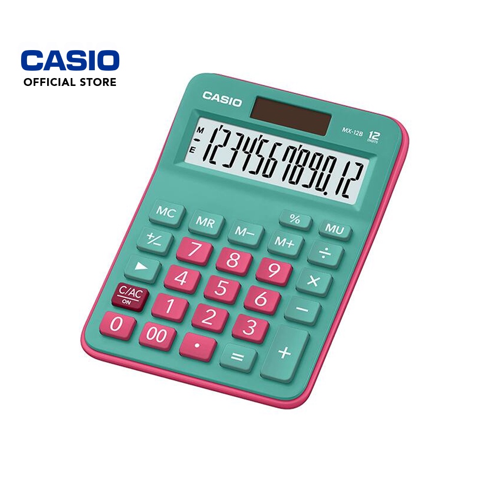 CASIO CALCULATOR MX-12B (Green & Red) | Shopee Malaysia