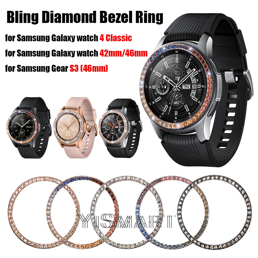 Diamond Ring for Samsung Galaxy Watch 4 Classic Screen Bezel Cover Case ...