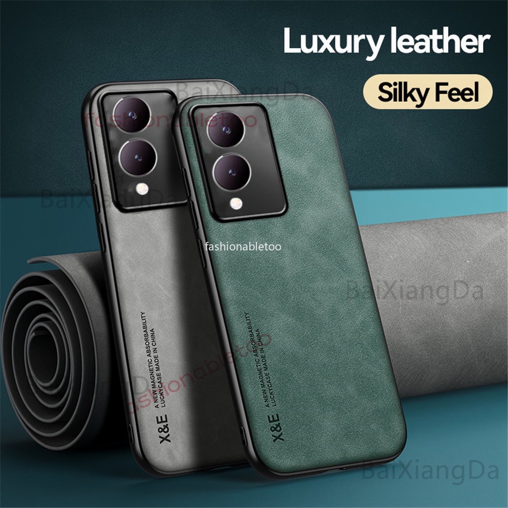 Leather Phone Case For Vivo Y17s Y 17s Y17 s VivoY17s Y100 Y 100 Y03 Y