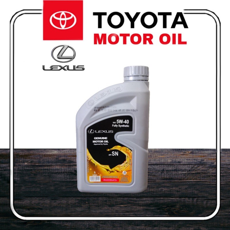 08880-83716 Lexus SAE 5W40 Fully Synthetic (1 liter) For NIssan ...