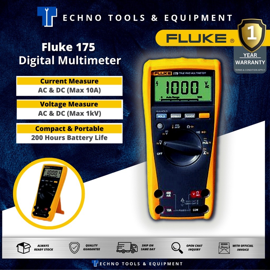 FLUKE 175 Digital Multimeter - 100% Brand New and Original - Made in ...