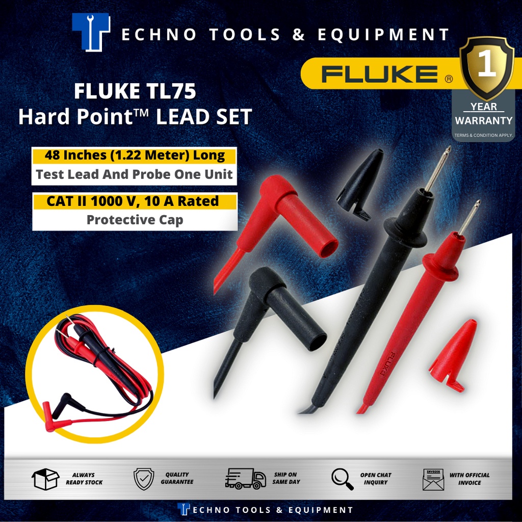 FLUKE TL75 LEAD SET (FK TL75) | Shopee Malaysia